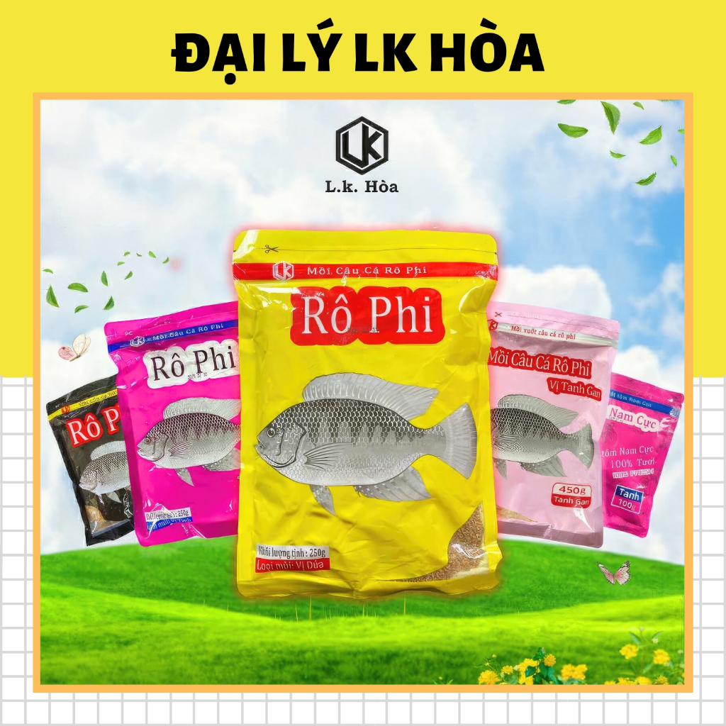 Mồi Câu Rô Phi LK HÒA, Mồi Câu Đài Chuyên Rô Phi LK HÒA
