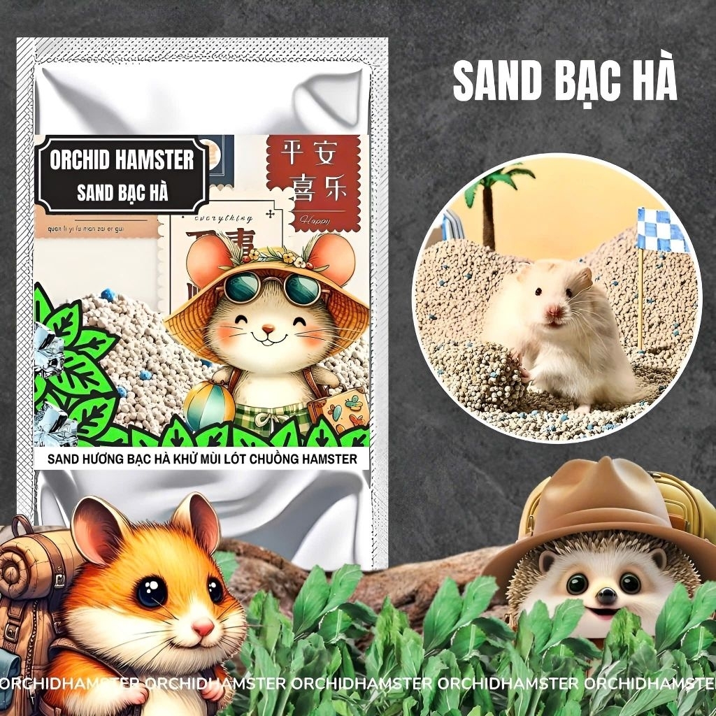 Cát Sand Hamster Thơm Lót Chuồng Hamster/Sóc/Bọ/Nhím Thấm Hút Cao Khử Tốt