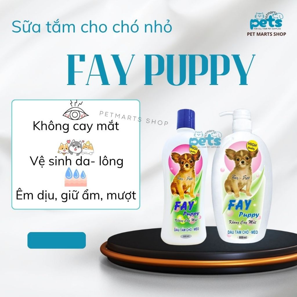 Dầu tắm Fay Puppy cho chó mèo con 200ml