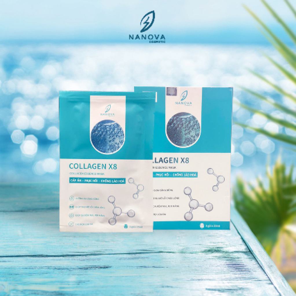 Mặt nạ miếng Collagen X8 chính hãng Nanova