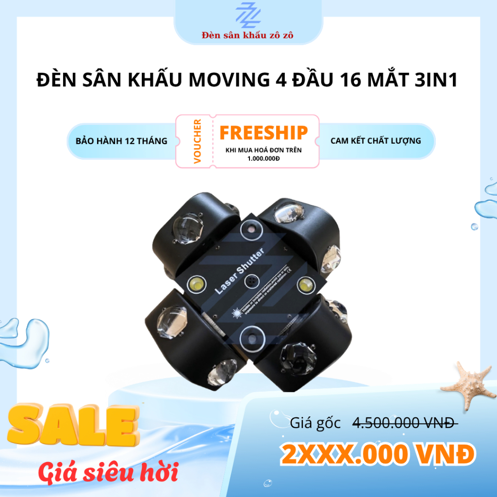 Moving 4 đầu 16 mắt 3in1