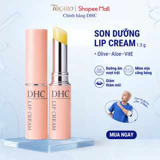 Combo 2 Son Dưỡng Môi DHC Lip Cream Nhật Bản – Dưỡng Ẩm Sâu, Hết Nứt Nẻ, Không Màu Chính Hãng