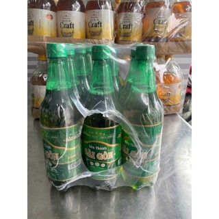 Bia Tươi Bến Thành Sài Gòn Xanh 900ml - vol 4.5% (lốc 12 chai)