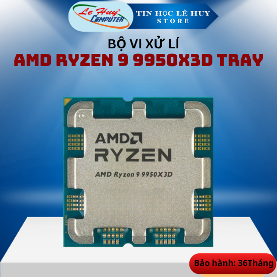 CPU AMD Ryzen 9 9950X3D 4.3GHz (5.5GHz Up Boost)/ 144MB Cache/ 16 Cores/ 32 Threads (100-100000719WO