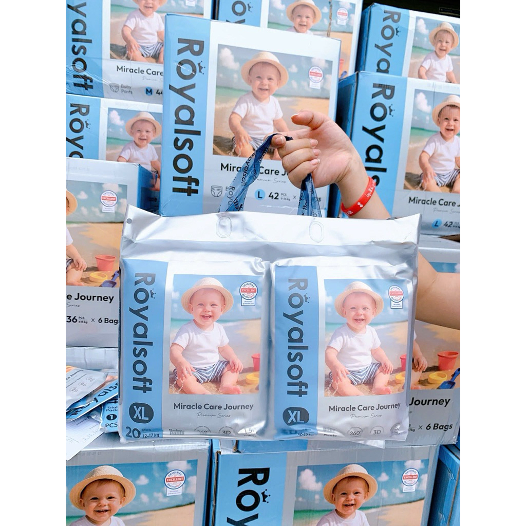 Bỉm Royal Soft phiên bản cao cấp đủ size NB - 4XL