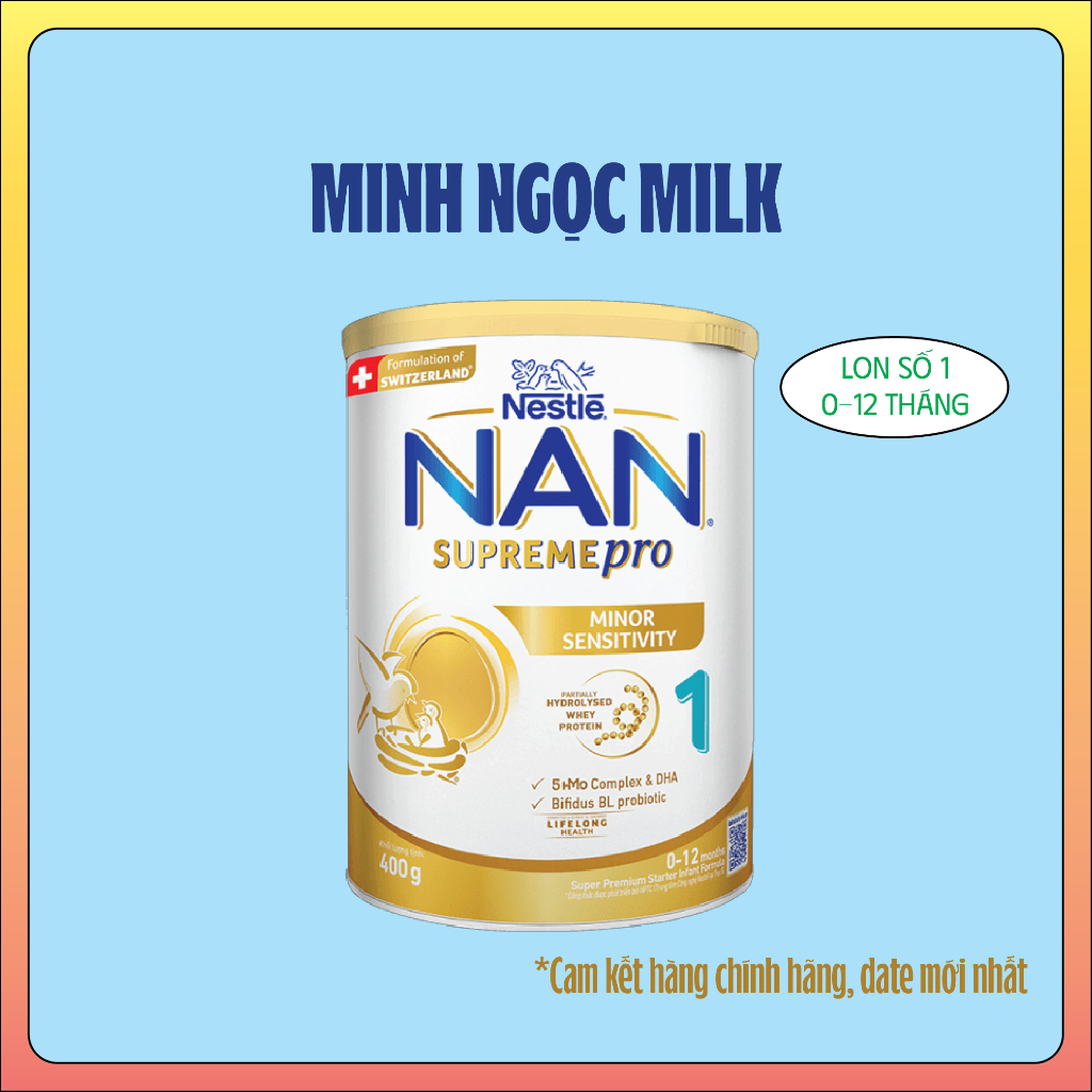 Sữa bột Nestle Nan Supreme Pro 1 400g