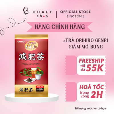 Trà giảm mỡ bụng Orihiro Genpi Tea 60 gói x 3g Nhật Bản
