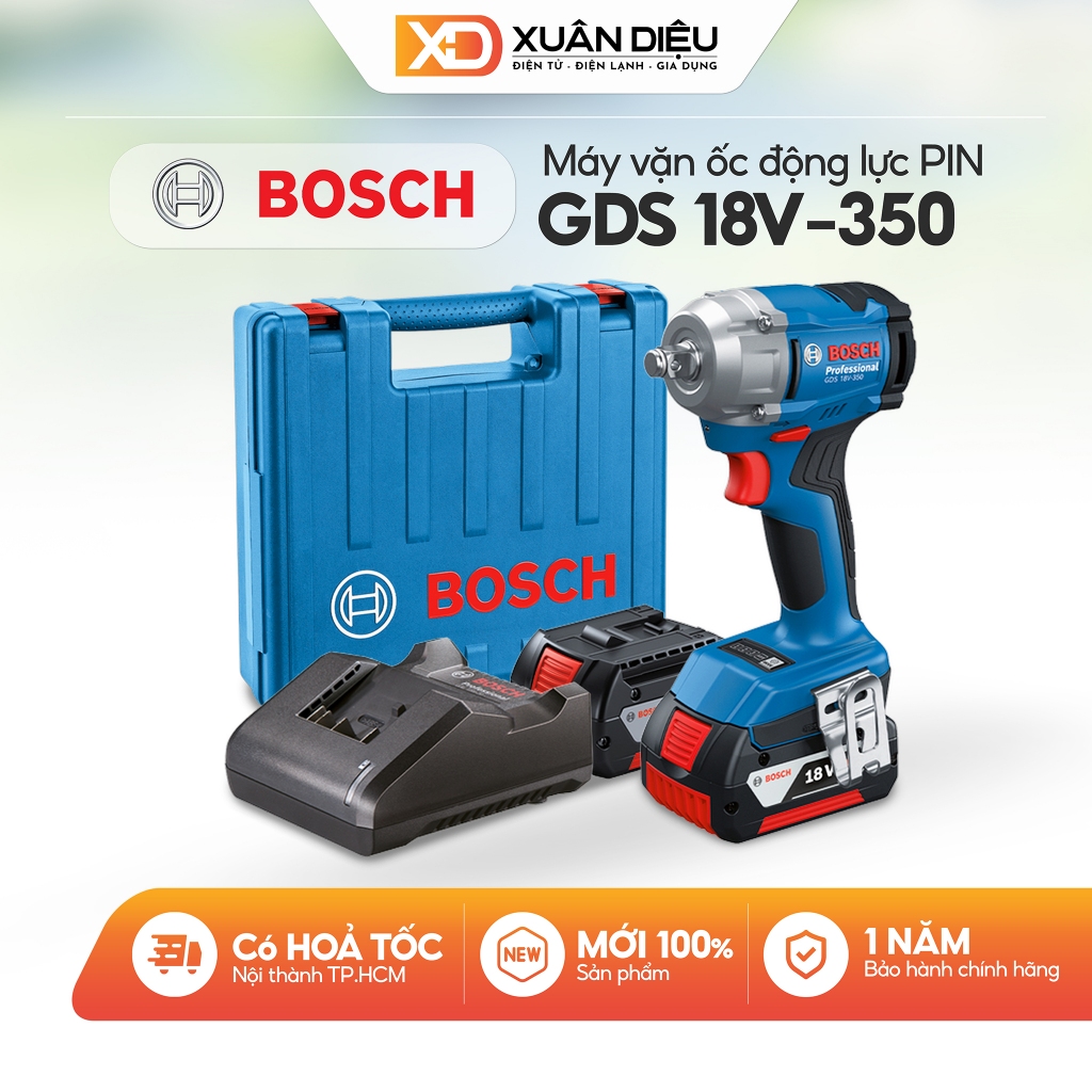 GDS 18V-350 - Máy Bắt Ốc Động Lực Pin Bosch GDS 18V-350