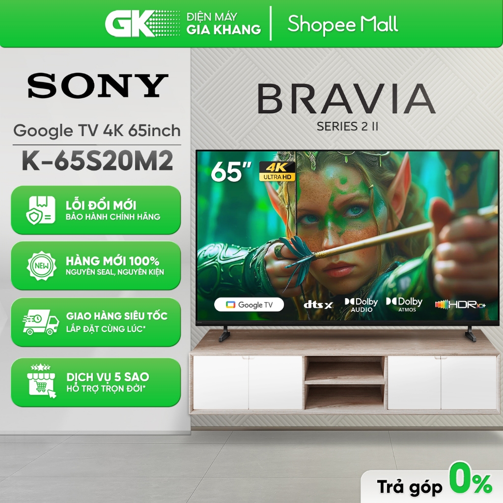 Google Tivi SONY UHD 4K 65 Inch K-65S20M2 [Freeship HCM]