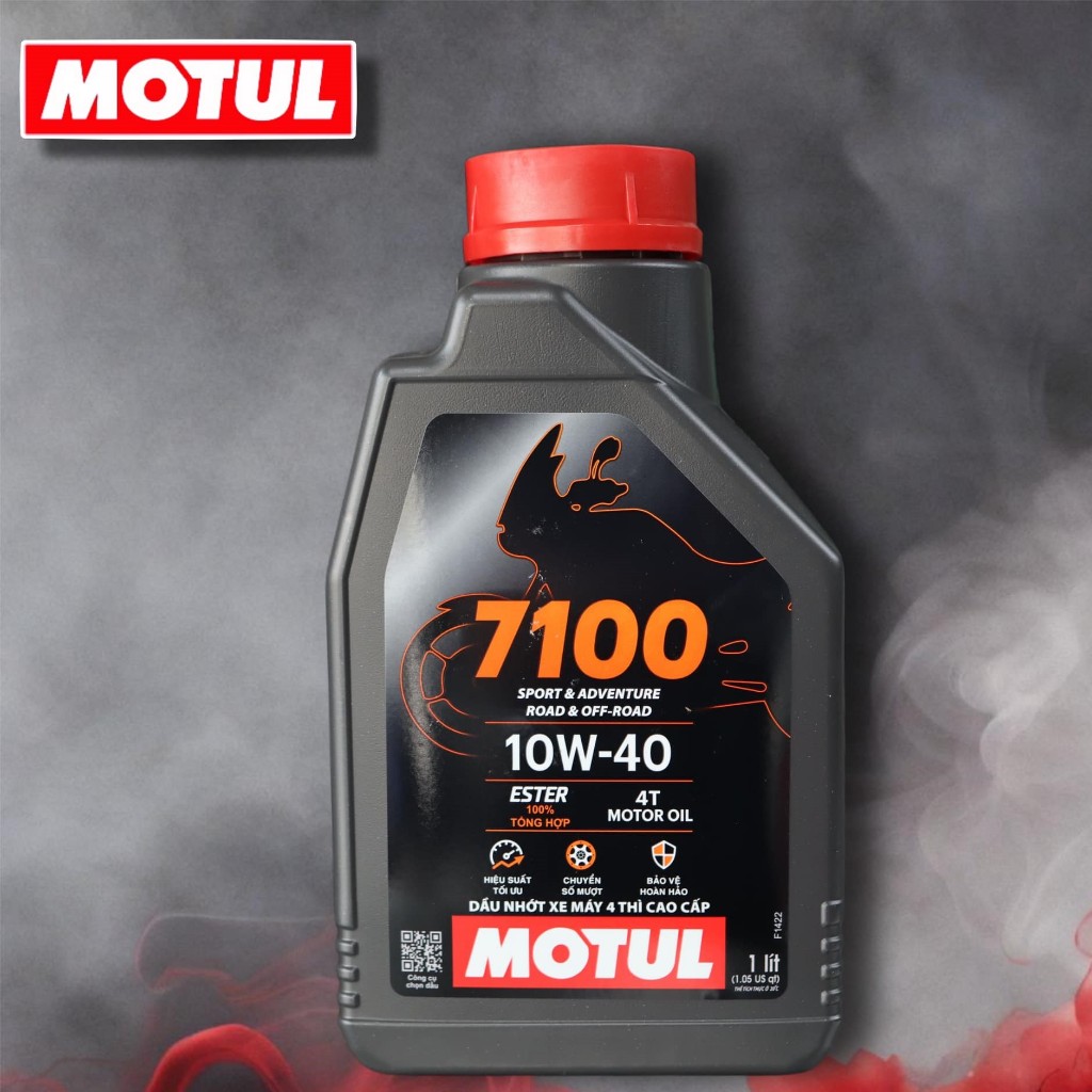 HỎA TỐC - Nhớt cao cấp Motul 7100 10w40 100% tổng hợp gốc ESTER chai 1L nguyên - MOTUL 10W40