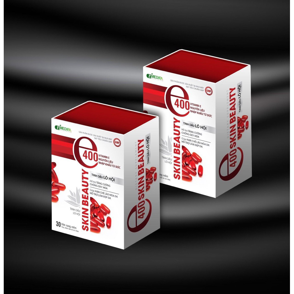 E400 SKIN BEAUTY - BỔ SUNG VITAMIN E ĐỎ, HỖ TRỢ TĂNG CƯỜNG CHỐNG OXY HOÁ, LÀM ĐẸP DA