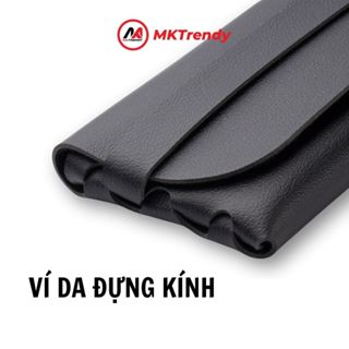  Phụ kiện mắt kính MKTRENDY ví da đựng kính đa năng bao da chống trầy xước 
