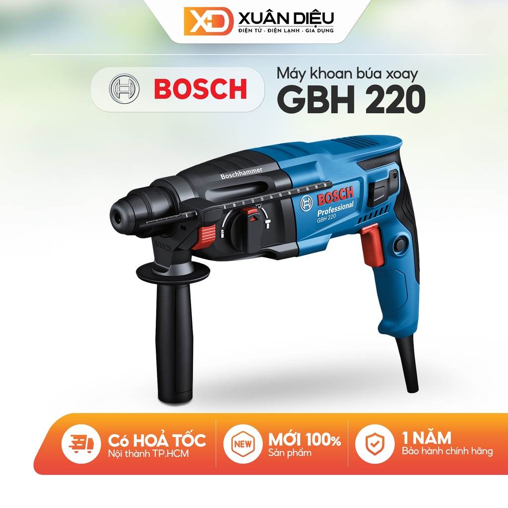 Máy Khoan Búa Điện BOSCH 720W GBH 220