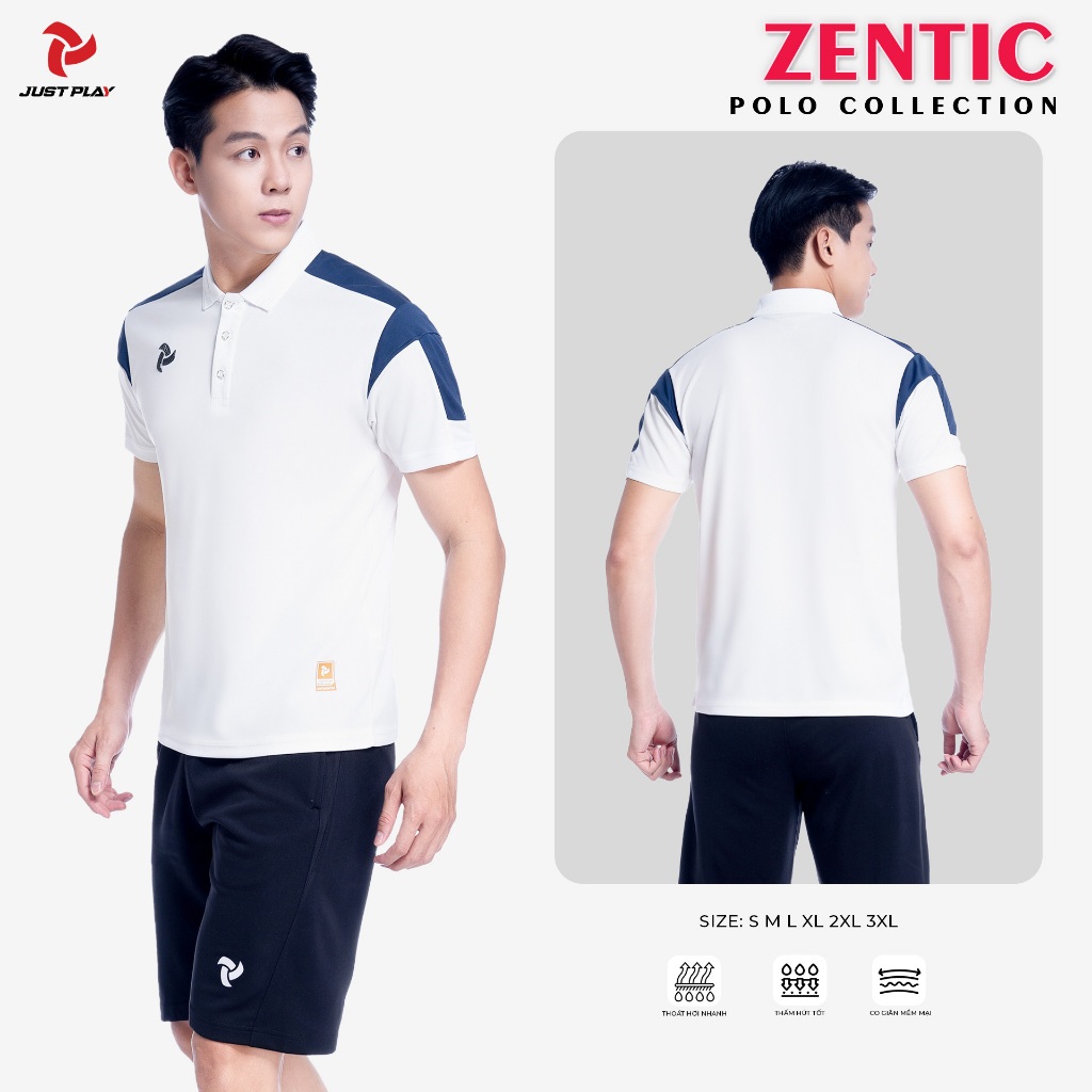 ÁO POLO ZENTIC – SMART SPORT STYLE Vải mè MK8 thoáng khí, thấm hút mồ hôi