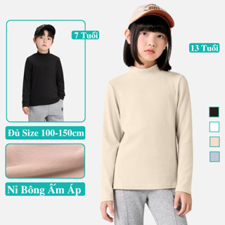 Áo Nỉ Bông Tay Dài Cho Bé Trai Bé Gái Kookoo, Áo Ấm Giữ Nhiệt Nỉ Bông Cho Bé Gái Trai Mặc Cùng: Quần Áo Ấm Trẻ Em