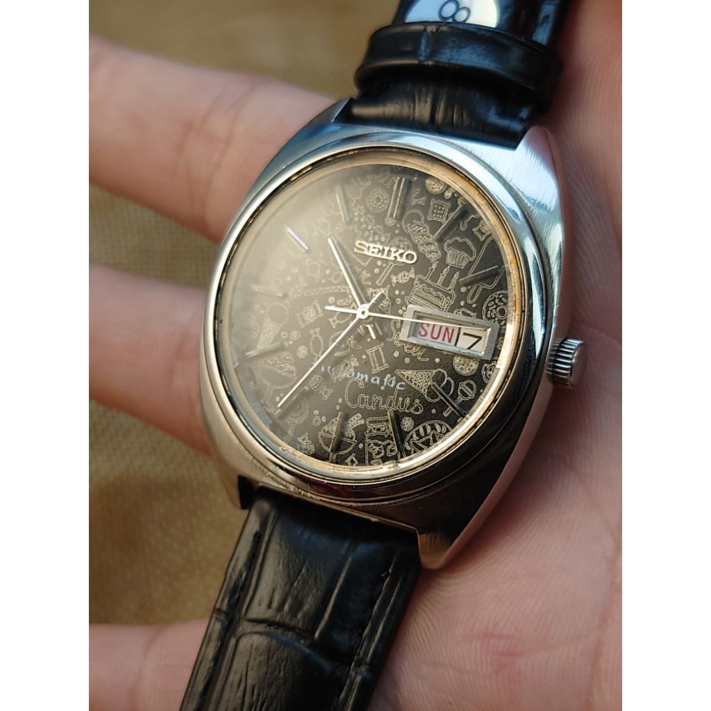 seiko LM mặt mod lauri, kính saphire zin automatic chính hãng