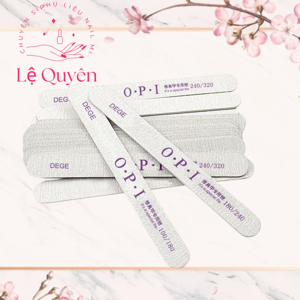 Dũa mỏng OPI lẻ chiếc 100/180 180/240 , dũa móng chuyên dụng ngành nail [ Lệ Quyên ]