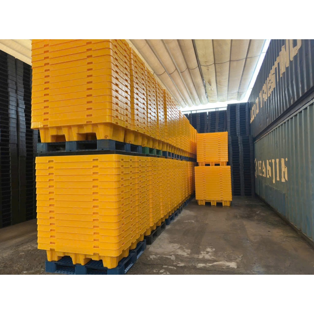 Pallet Nhựa Chống Tràn Dầu, Pallet Nhựa Đựng Hoá Chất, Pallet Nhựa Chồng Tràn 4 Phuy