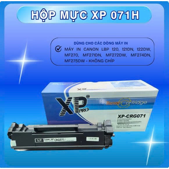 Hộp mực in laser Xppro Canon 071 (Có chíp)