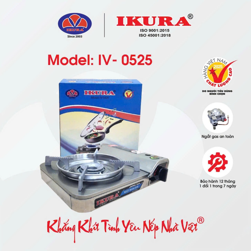 BẾP GAS DU LỊCH - BẾP GAS ĐƠN BẾP MINI IKURA