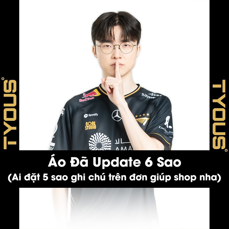 [6 Sao Bản Update]Áo Thi Đấu T1 CKTG 2025 - Áo đồng phục Giải vô địch Thế giới T1 2025 (Tùy Chỉnh Tê