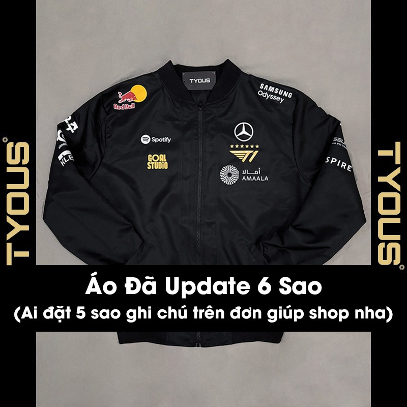 [6 Sao] Áo Khoác Đồng Phục T1 CKTG 2025 (Logo in)