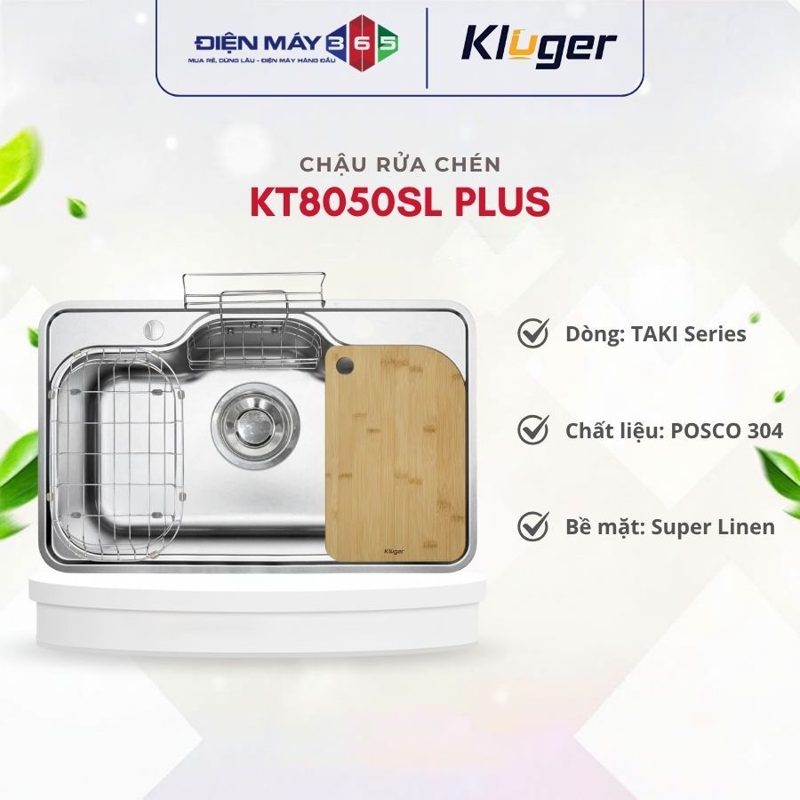 Chậu rửa chén Kluger KT8050SL Plus - Thiết Kế Sang Trọng Cho Nhà Bếp Hiện Đại