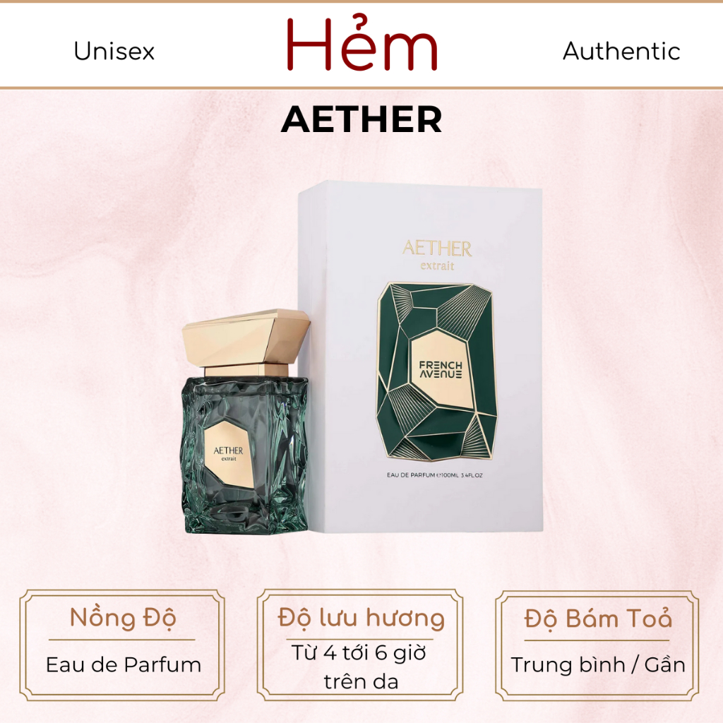 Fullseal 100ML | French Avenue AETHER EDP | Nước Hoa Unisex | Hẻm Perfume