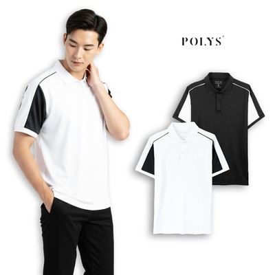 Áo thun polo nam POLYS, vải TC SYNEX 4 chiều, thoáng khí, thấm hút. Áo polo tay ngắn DUAL