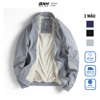 Áo Khoác Gió Bomber Nam Active Vải Dù 2 Lớp Lót Lông Giữ Ấm Tốt Dáng Thể Thao | GNH ABL 