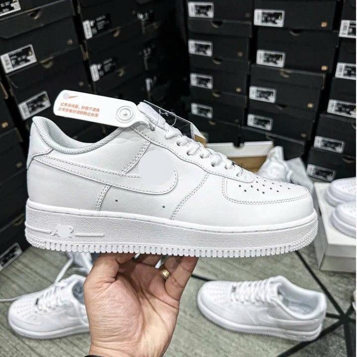 Giày AF1 trắng đủ size nam nữ , Giày thể thao AF1 all white full bill box