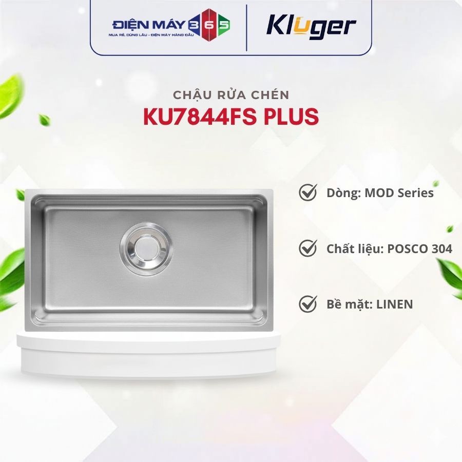 Chậu rửa chén Kluger KU7844FS Plus - Cao Cấp Âm Bàn Chống Ồn Chống Trầy Xước