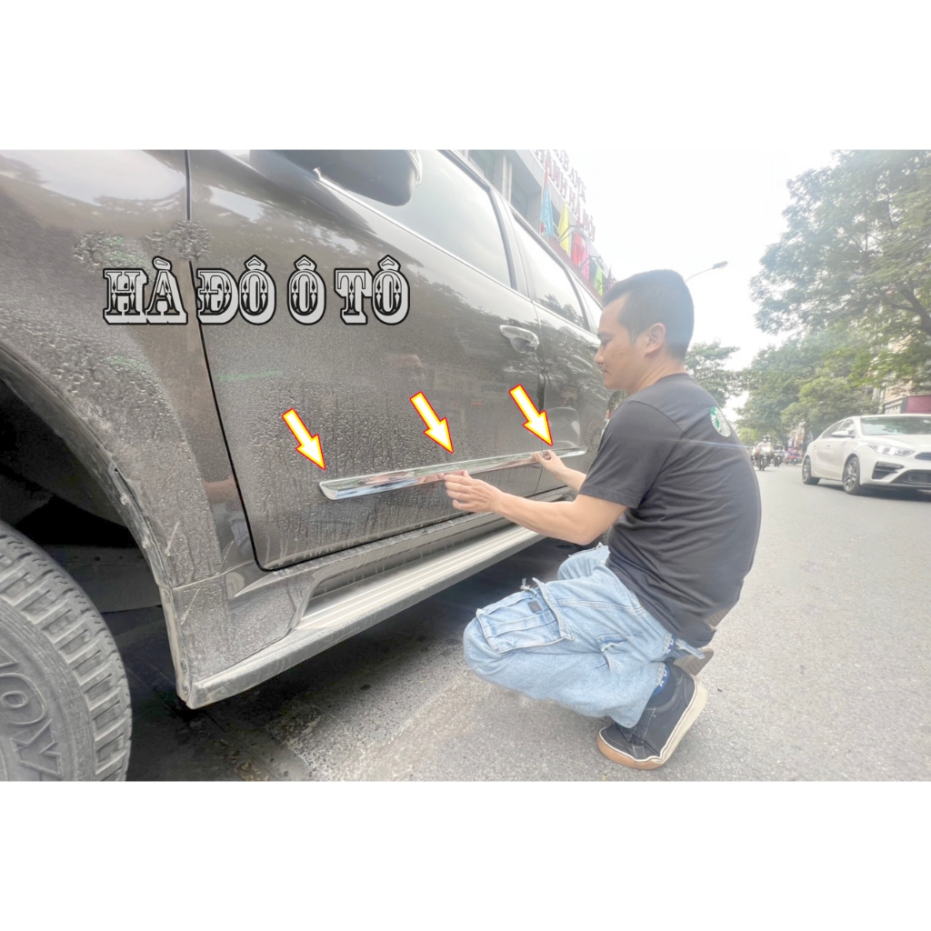 Nẹp Sườn Pajero Sport 2021 2022 2023 2024 2025 - Bộ Ốp Bảo Vệ Sườn Xe Mitsubishi PajeroSport