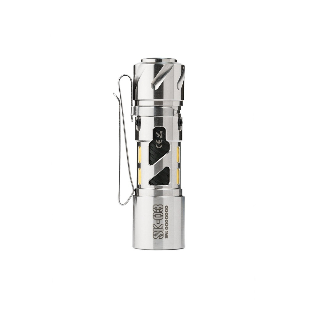 LOOP SK03 Pro Stainless Steel Đèn pin LED 1000lumen 120m Pin 14500 Tool đa năng Từ Tính