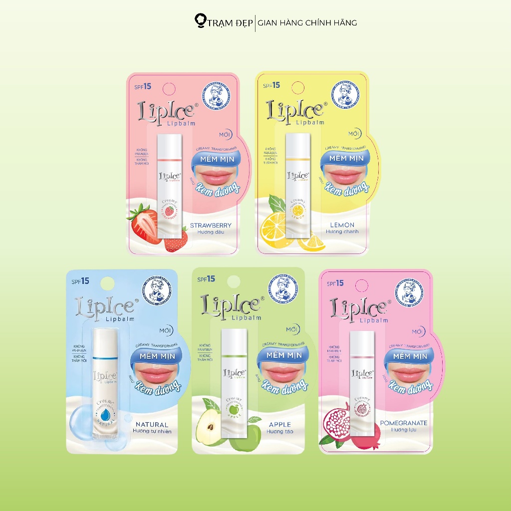 Son Dưỡng Không Màu Chuyển Kem Mịn LipIce Creamy Lipbalm (4.3g)