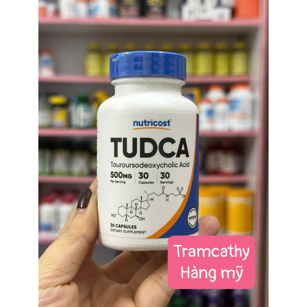 30 viên 500mg Nutricost TUDCA – Hỗ Trợ Giải Độc Gan, Bảo Vệ Gan Khỏe Mạnh