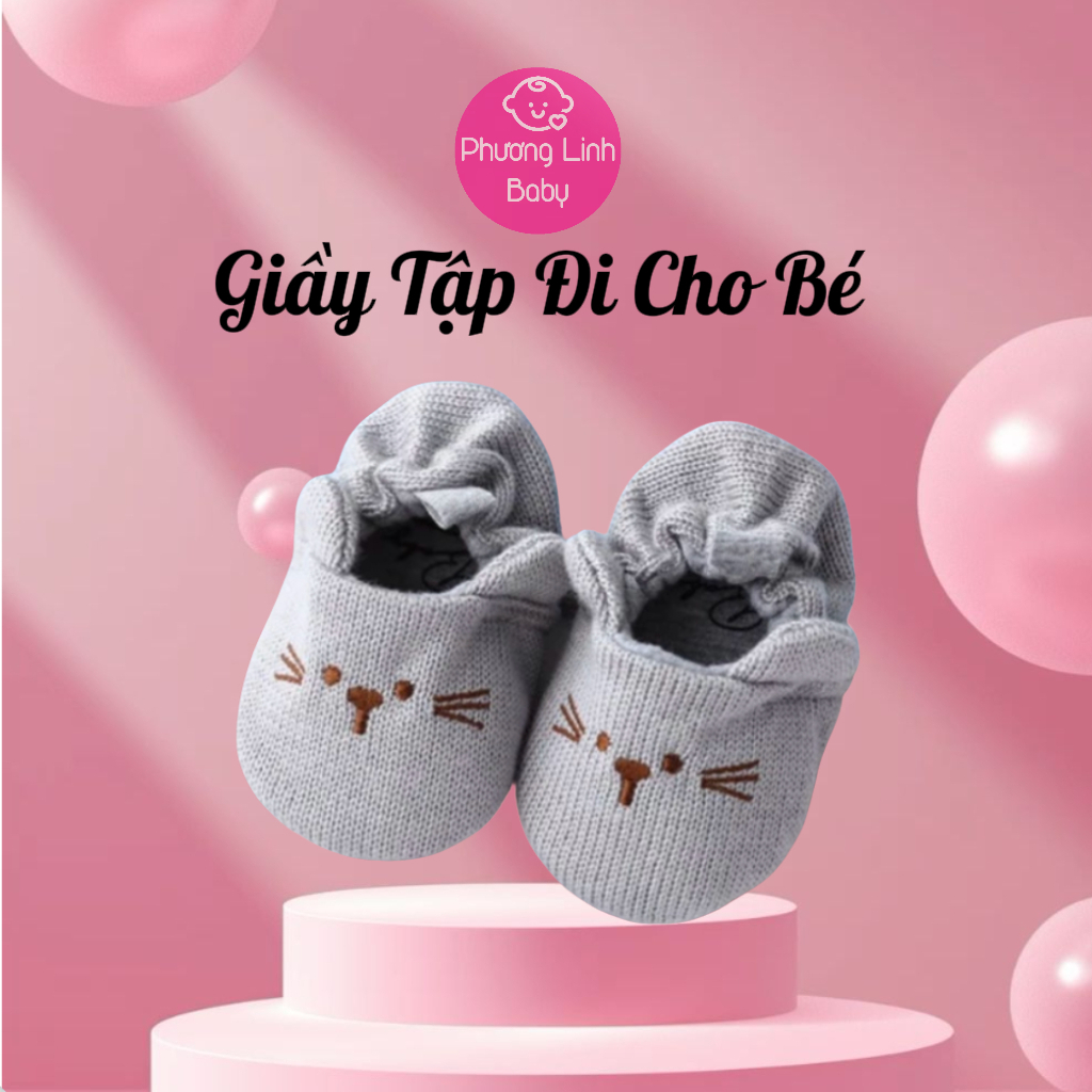 Giầy tất Baby dành cho bé mùa đông, dép tập đi mã T70
