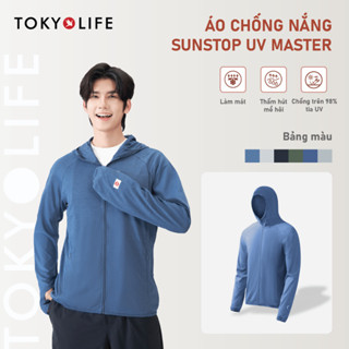   SALE 50%  Áo khoác chống nắng nam SunStop Master TOKYOLIFE chống tia UV mũ liền chất liệu co dãn thoáng mát 40000540 