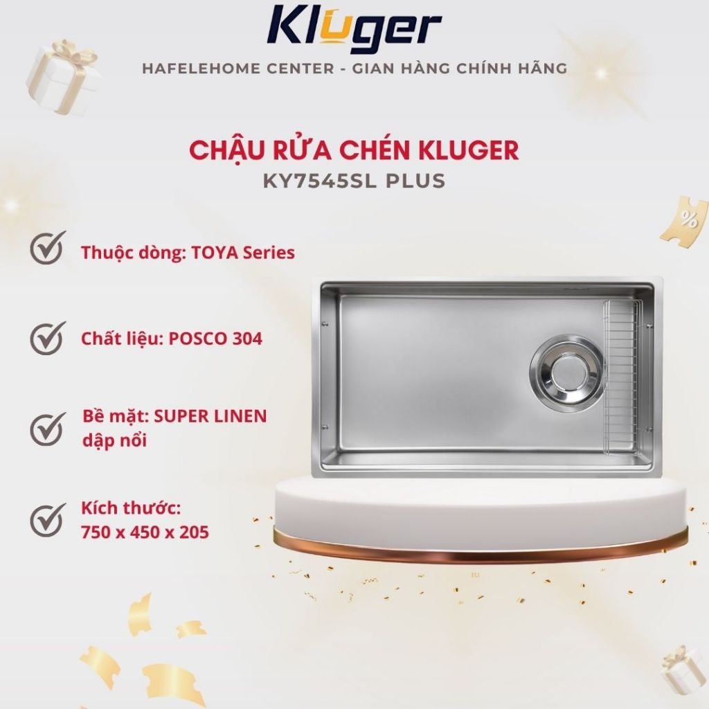 Chậu rửa chén Kluger KY7545SL Plus - Sự Kết Hợp Giữa Công Nghệ & Thẩm Mỹ