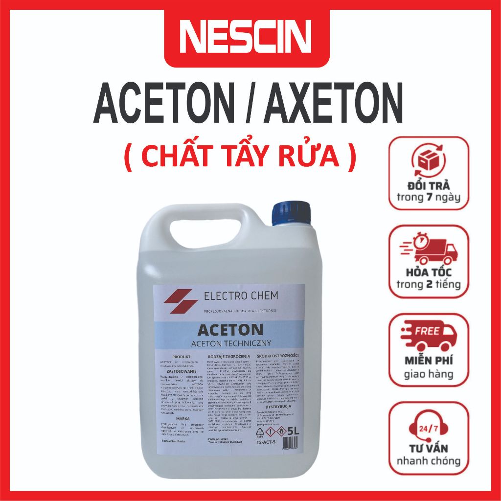 Dung Dịch Aceton / Axeton - Vật Tư Ngành In - Nước Rửa Móng Tay - Chất Tẩy Rửa Đa Năng