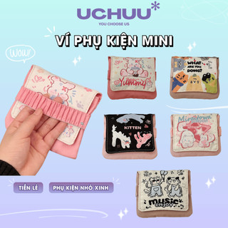 Ví Phụ Kiện Mini Tiện Lợi UCHUU Nhỏ Gọn Bỏ Túi Dễ Thương, Đựng Đồ Cá Nhân, Tiền Lẻ, Phụ Kiện