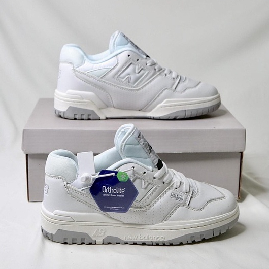 GIÀY NB550 XÁM TRẮNG GIÀY NB 550 TRẮNG FULL BẢN CAO CẤP NAM NỮ GIÀY NEWBALEN 550 FULL WHITE nam nữ c