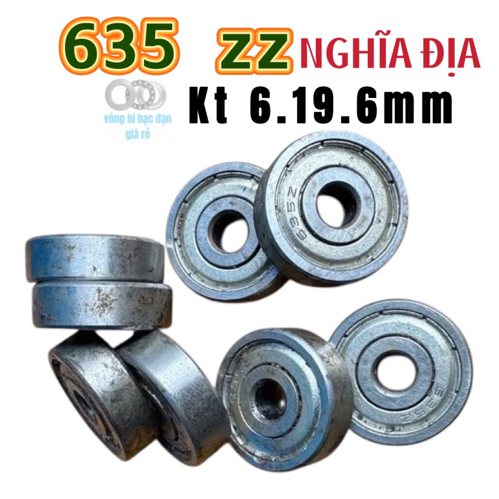 combo 10 vòng bi bạc đạn 635zz hàng nghĩa địa