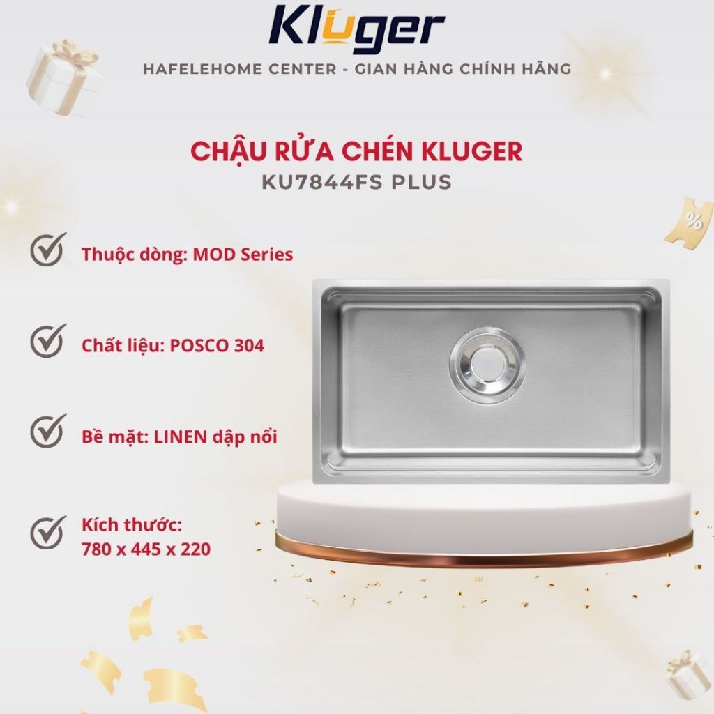 Chậu rửa chén Kluger KU7844FS Plus – Sự Kết Hợp Giữa Thẩm Mỹ Và Công Năng