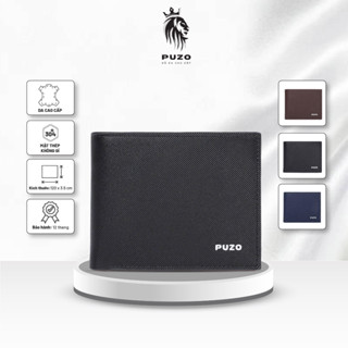 Ví da nam PUZO cao cấp thiết kế sang trọng, mỏng gọn, bền đẹp, tiện lợi phù hợp làm quà tặng mã VD26