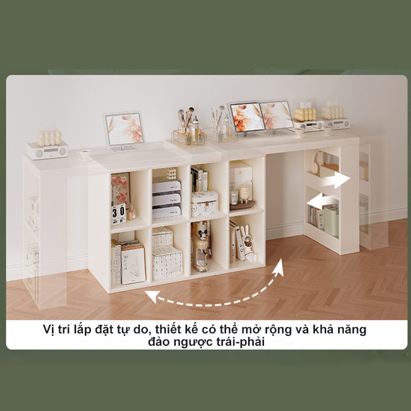 𝑯𝑬𝑰𝑵𝑶 Bàn làm việc góc chữ L có thể chuyển đổi Eco-Board dày 25mm Lắp đặt tự do phòng ngủ phòng khách | BigBuy360 - bigbuy360.vn