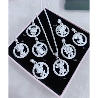 Mặt dây chuyền con giáp bạc