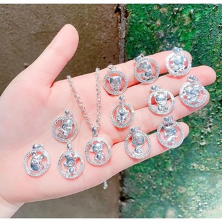 Mặt dây chuyền con giáp bạc