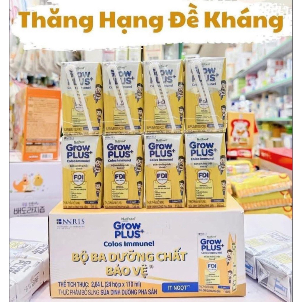 sữa pha sẵn grow Plus Immunel 110ml( thùng 48 hộp)