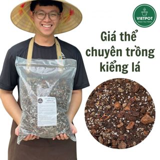  Giá thể trồng kiểng lá Vietpot trộn sẵn chuyên dùng cho cây trong nhà ngoài trời Monstera... 